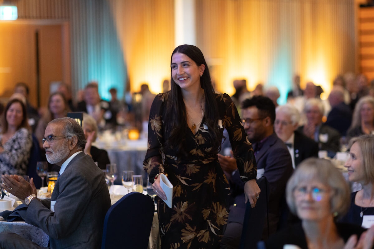 Emily Mulroney called at the Founder's Dinner - audience shot - RRU Budh Singh and Kashmir Kaur Dhahan Scholarship scholarship recipient
